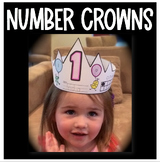 Number Crowns 0-20 with ten frames, counting, number traci