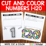 Number Cut and Color Activities (1-120), Fine Motor Practice
