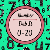 Number Dab It Printable, Preschool Math Worksheets