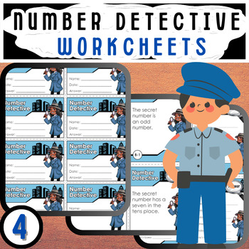 Preview of Number Detective: Daily Clue Worksheets for Math Sleuths