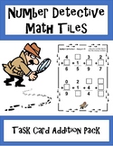 Number Detective Math Tiles - Addition Task Cards