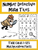 Number Detective Math Tiles - Multiplication Facts 1-12's 