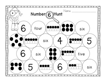 Number Detective [Number 1-10 Hunt] by Jessica - Littlest Scholars