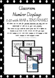 Number Display Cards 0-20 with MAB