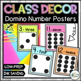 Number Domino Posters 1-20 - Calm Pastel Classroom Decor
