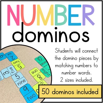 Preview of Number Dominos Math Game