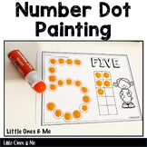 Number Dot It Painting Worksheets Math Centers