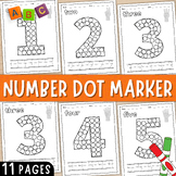 Number Dot Marker 0-10 Worksheets | Counting Do-a-Dot Prin