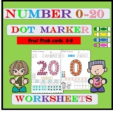 Number Dot Painting Dot Art Worksheets: Number Recognition