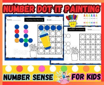 Preview of Number Dot Painting Worksheets 0-20: Number Recognition/Identification Activity