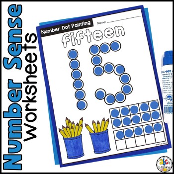 Preview of Number Dot Painting Worksheets 0-20: Number Recognition/Identification Activity