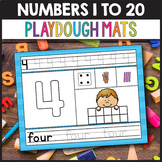 Number Dough Mats 1 20 Writing Numbers 1 20 Tracing Numbers 1 20
