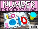 Number Dough Mats: Fine Motor FREEBIE [Numbers 0-10]