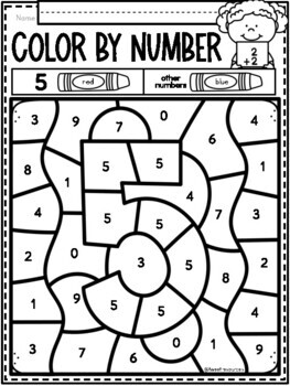 All About the NUMBER FIVE~ NO PREP Number Sense Kindergarten Math ...