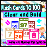 Number Flash Cards 0-100 with Name and Number Recognition