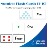 number flash cards 1 10 worksheets teachers pay teachers