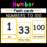 Number Flash Cards 1-100 | Large Printable