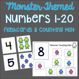Number Flash Cards 1-20 (Monster Themed)
