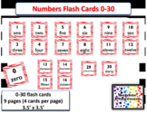 Number Flash cards 0-30