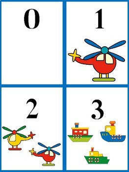 number flashcards 0 10 transportation by darrakadisha tpt