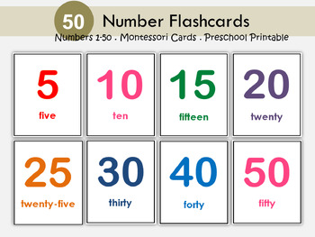 kindergarten numbers 1 50 teaching resources teachers pay teachers