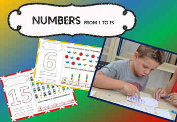 Preview of Numbers from 1 to 15. English