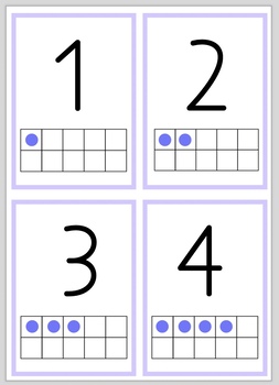 Number Flashcards - 1 to 20 with Ten Frames by Barbara Collins | TPT