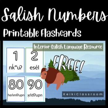 Preview of Number Flashcards | Interior Salish Language Resource