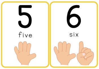 number flash cards with fingers 1 10 by robin reifel tpt
