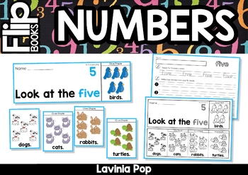 Preview of Number Flip Books {1-10}