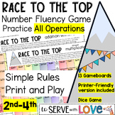 Number Fluency Partner Station Game (All Operations Includ