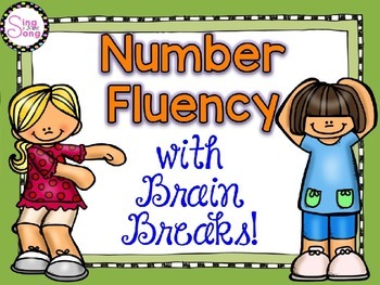 Preview of Number Fluency with Brain Breaks