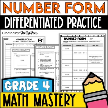 Preview of Standard and Expanded Form Worksheets | Number Word Form