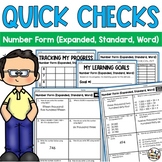 Number Form Standard Expanded Word Form Quick Checks