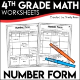 Number Form (Expanded Form, Word Form, & Standard Form) Wo