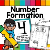 Number Formation 0-10, Posters, Kindergarten, Back to School,