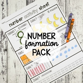 Preview of Number Formation Activity Pack