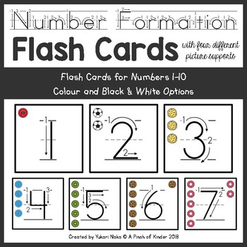 Preview of Number Formation Flash Cards