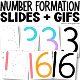 Number Formation GIFs Handwriting Practice | Numbers 1-20