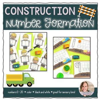 Preview of Number Formation Playdough Mats