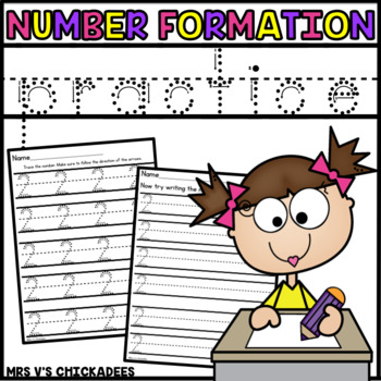 Number Formation Practice Sheets Tracing Numbers 1 20 By Mrs V S