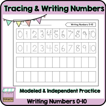 Preview of Number Formation Practice | Tracing and Writing Numbers 0-10