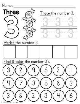 Number Formation Printable (1-10) by Crayons Pencils and Students OH MY