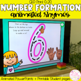 Number Formation Rhymes Animated PowerPoint | QLD Print | 