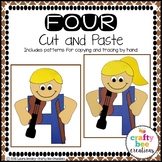 Number Craft Activities | Four Craft | Four Fiddlers Craft