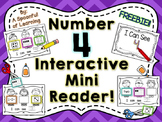 Number Four Interactive Mini Reader- FREEBIE!!