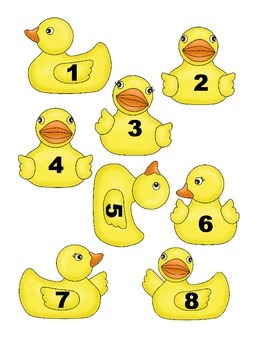 Number Fun with Rubber Ducky by Primary Fun with Games and Manipulatives