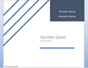Preview of Number Game