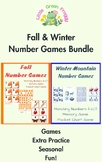 Number Game Bundle, Fall Math Games, Winter Math Games, Mo