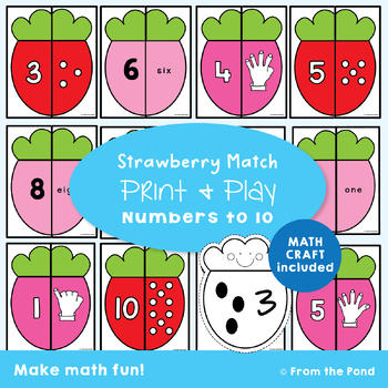 Preview of Puzzles for Numbers to 10 with a Math Craft